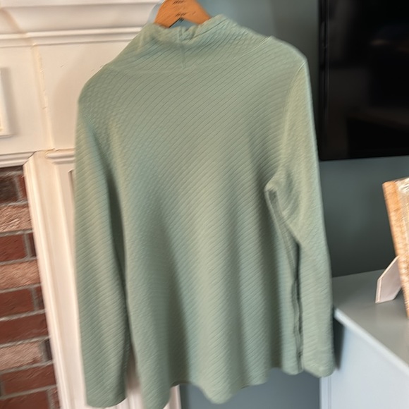 Women’s LL Bean Quilted Tunic Sweatshirt Sz M - Picture 2 of 3